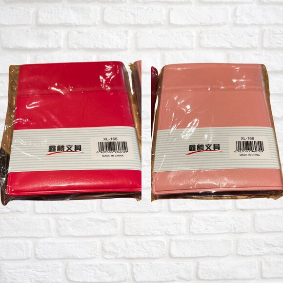 2 Mini Smiley Diary Notebooks - Red & Pink - New In Package - Picture 3 of 3